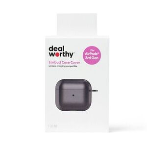 Black Earbud Case Cover for AirPods 3rd Gen